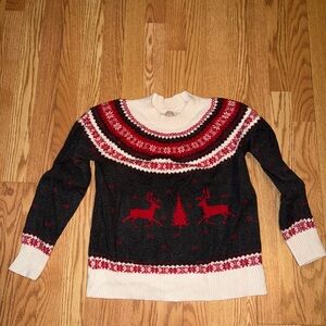 LOFT Cream Knit Sweater